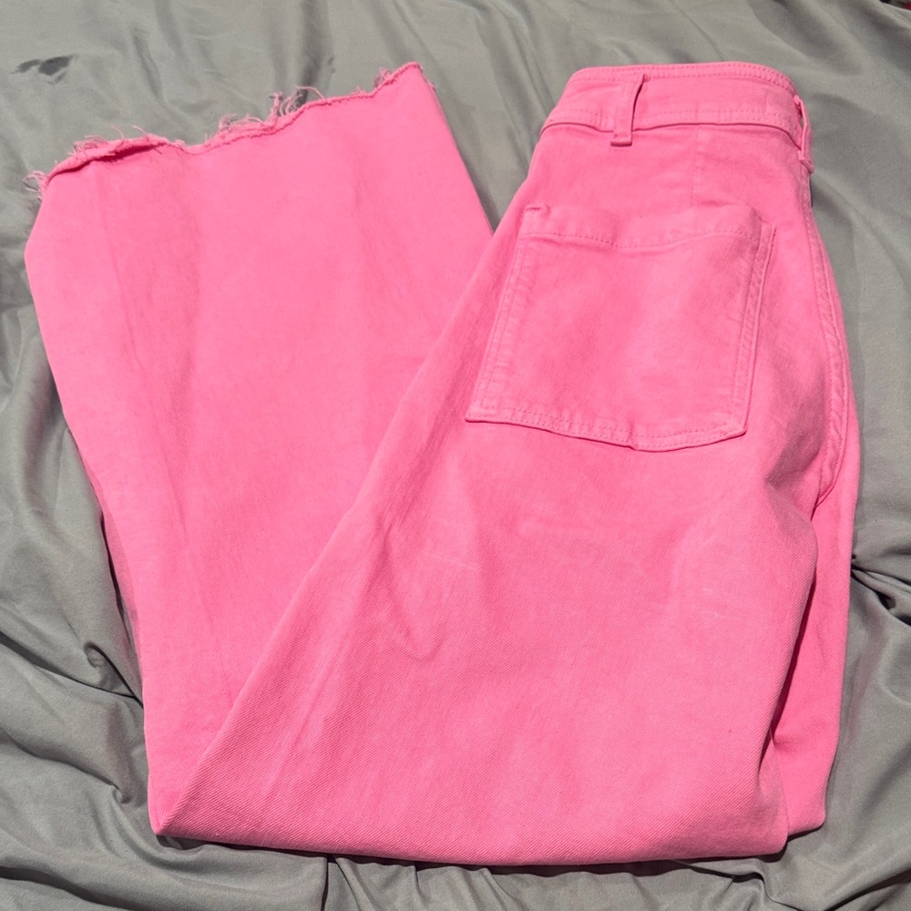 Zara Pink Boot Cut Jeans
